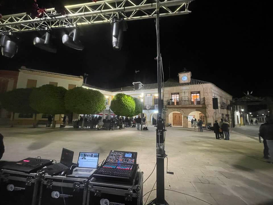 JS Audiovisuales tuvo el placer de proporcionar los servicios técnicos para el pregón e inauguración de las fiestas de Carrión de Calatrava